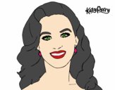Desenho Katy Perry primeiro plano pintado por leticia222