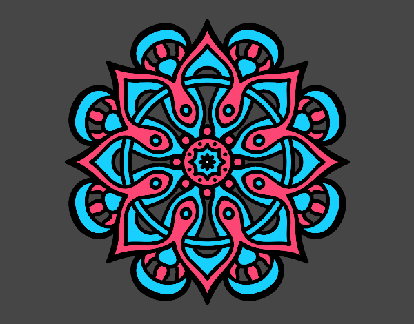 Desenho Mandala mundo árabe pintado por MI10