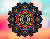 Desenho Mandala para a concentração mental pintado por Lapot