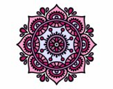 Desenho Mandala para relaxar pintado por MI10