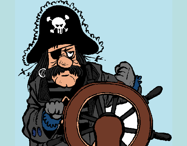 Desenho Capitão pirata pintado por kelly24