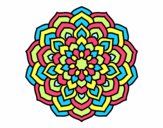 Desenho Mandala pétalas de flores pintado por jujutop