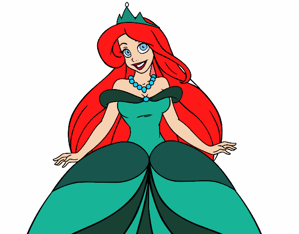 Desenho Princesa Ariel pintado por kelly24