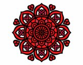 Desenho Mandala para a concentração mental pintado por thauis