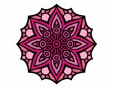 Desenho Mandala simetria simples pintado por thauis