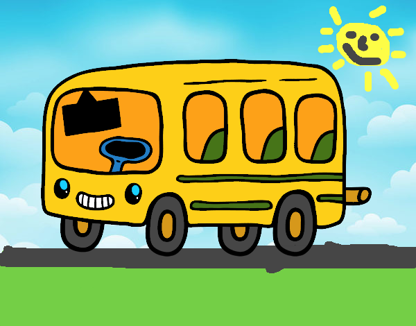 Um ônibus escolar