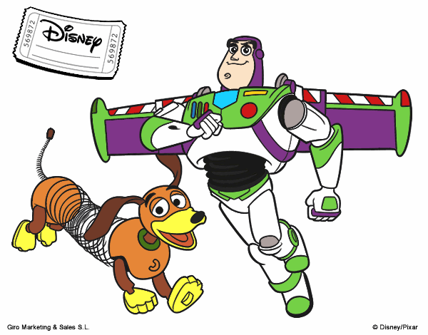 Buzz Lightyear e Slinky