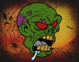 Desenho Cabeça de zombie pintado por AlexViking