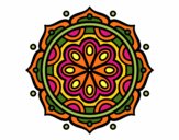 Desenho Mandala para meditar pintado por thauis