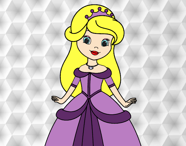 Desenho de Princesa beleza pintado e colorido por Flora o dia 18 de Maio do  2014