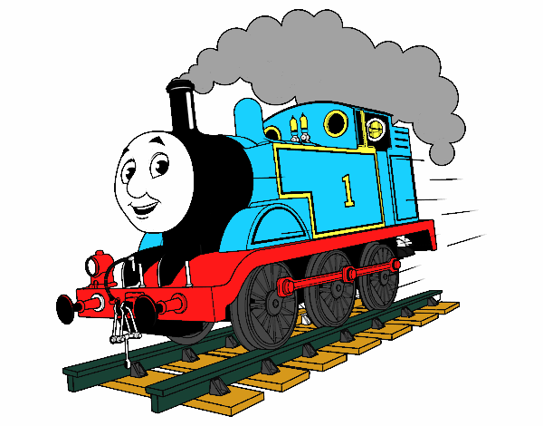 Desenho Thomas a locomotiva 1 pintado por ameireles
