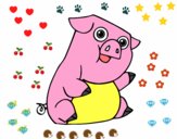 Desenho Un porco pintado por ameireles