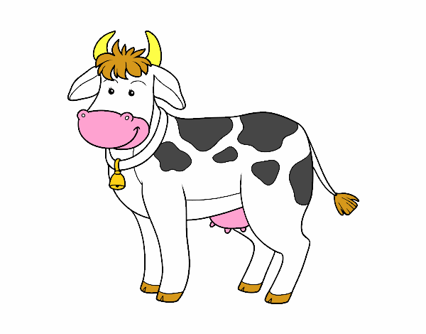 Desenho Vaca de fazenda pintado por tyty