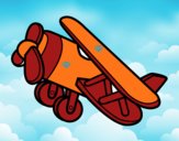 Desenho Avião acrobático pintado por Danievi