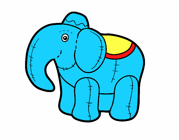 Desenho Elefante de pano pintado por ameireles