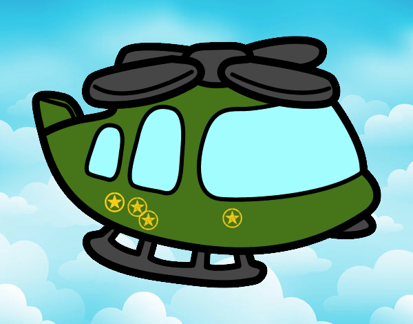 Desenho Helicoptero grande pintado por Danievi