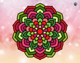 Desenho Mandala pétalas de flores pintado por jmario
