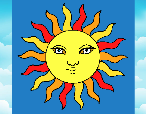 Desenho Sol pintado por VovoMarcia