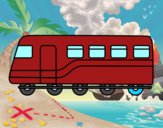 Desenho Trem de passageiros pintado por Danievi