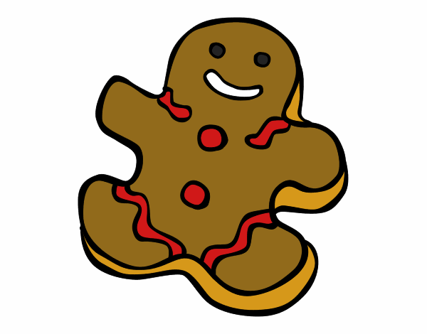 Desenho Boneco do biscoito pintado por Silmetelo