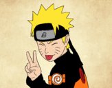 Desenho Naruto puxando para fora a língua pintado por HigorUchia