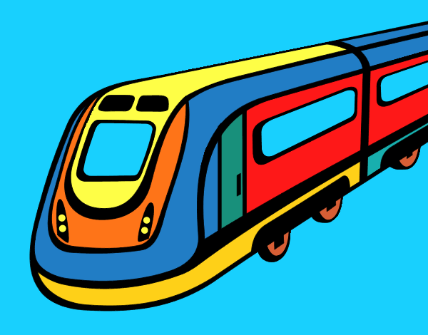 Desenho Comboio de alta velocidade pintado por josivan