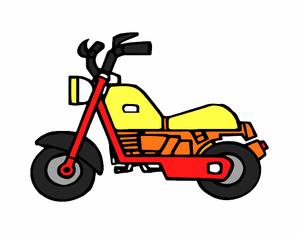 Desenho Motocicleta harley pintado por DYGGJ