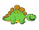 Desenho O estegossauro pintado por ameireles