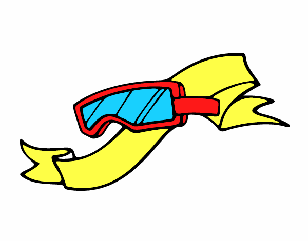 Desenho Óculos para esquiar pintado por DYGGJ