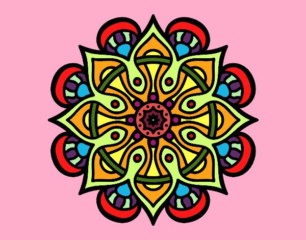 Desenho Mandala mundo árabe pintado por MONICANINA