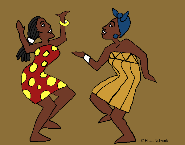 Desenho Mulheres a dançar pintado por danielt