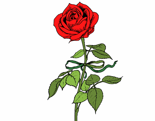 Desenho Uma rosa pintado por greicyrct
