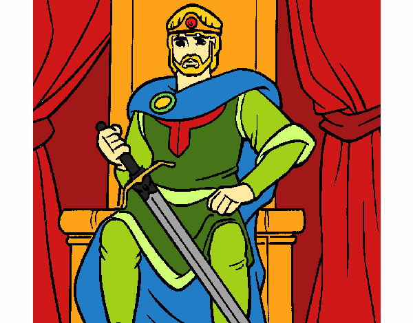 Desenho Cavaleiro rei pintado por wagnermoys