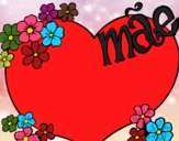 Desenho Coração mae pintado por MiaPlay