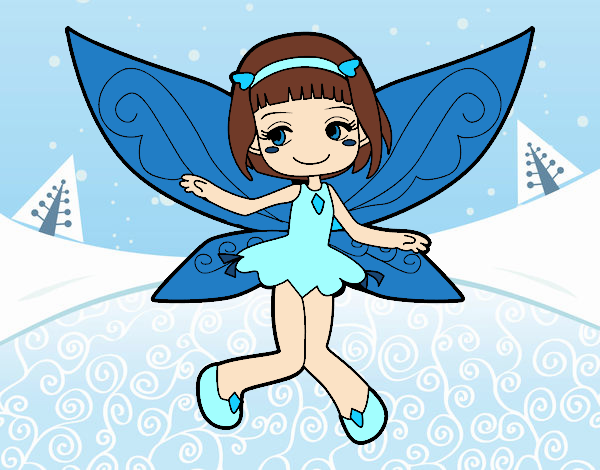 Desenho Fada voadora pintado por MiaPlay
