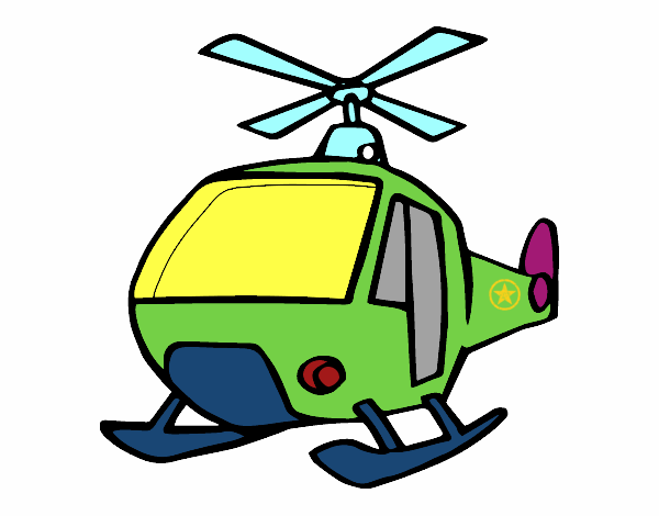Desenho Um Helicoptero pintado por leidimar 
