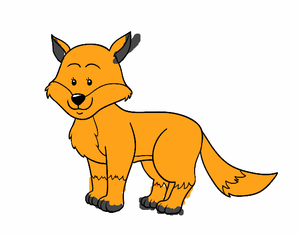 Desenho Uma raposa pintado por leidimar 