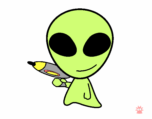 Desenho Alienígena II pintado por giovannws