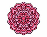 Desenho Mandala pétalas de flores pintado por Biiah