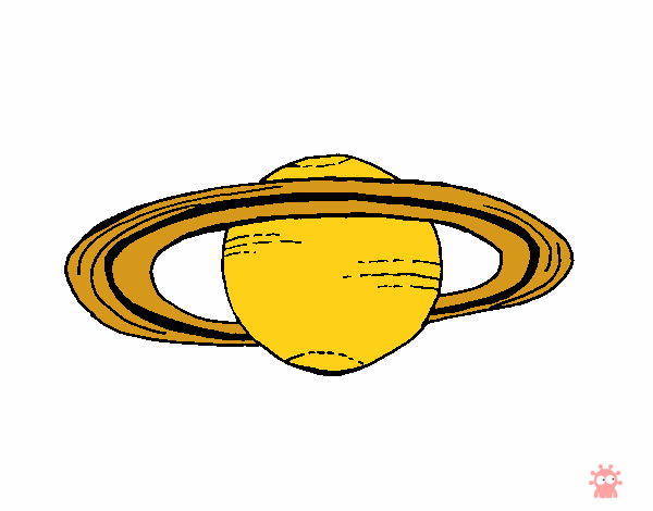 Desenho Saturno pintado por giovannws