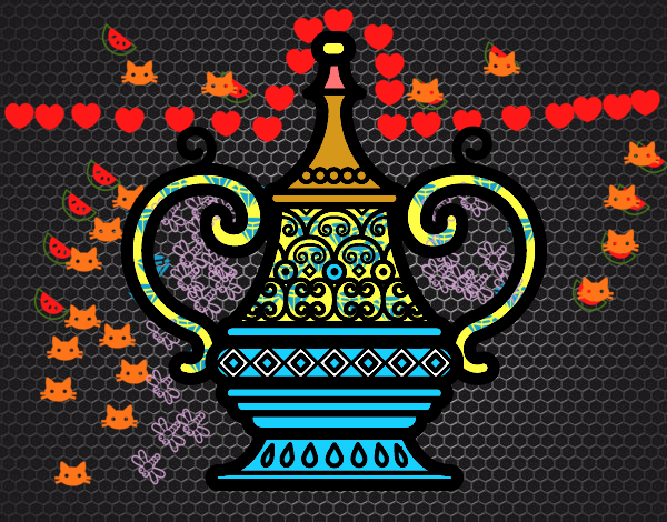 Desenho vaso árabe pintado por DinisRaino