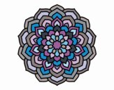 Desenho Mandala pétalas de flores pintado por Silma 