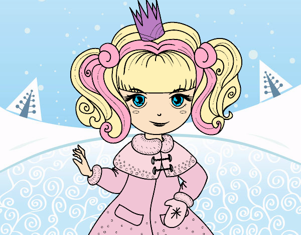 Desenho Princesa de inverno pintado por farylu
