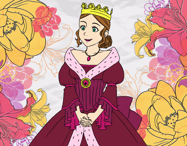 Desenho Princesa medieval pintado por Missim