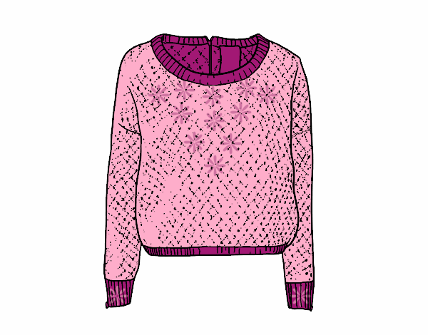 Desenho Suéter de lã pintado por sara1