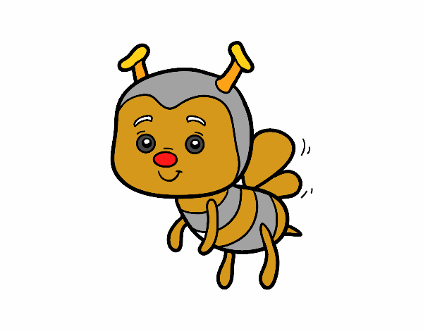 Desenho Uma abelha pintado por erca