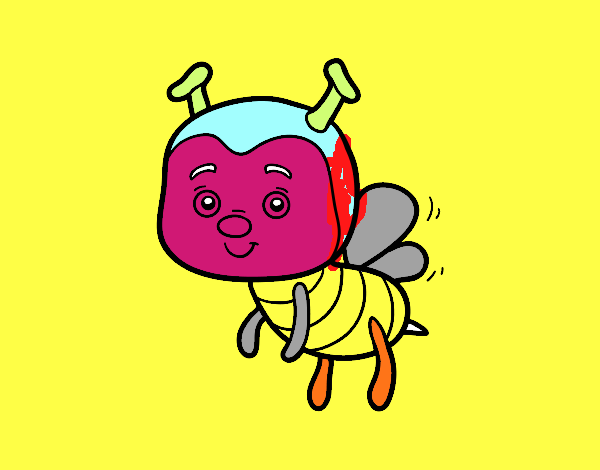 Desenho Uma abelha pintado por erca