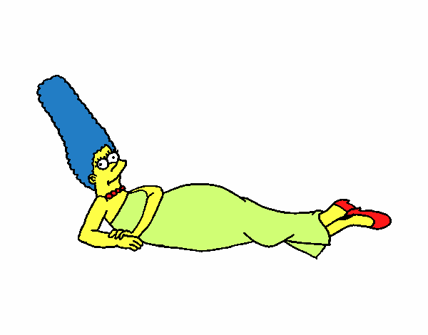 Desenho Marge pintado por Jujuli