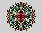 Desenho Mandala para meditar pintado por Anton