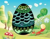 Desenho Ovo de Páscoa de estilo japonês pintado por amanda09